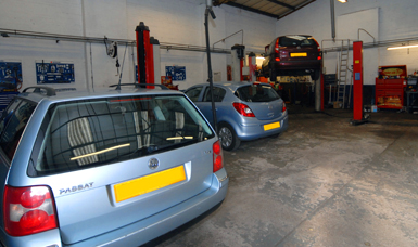 Inside view at Ainsdale Garage